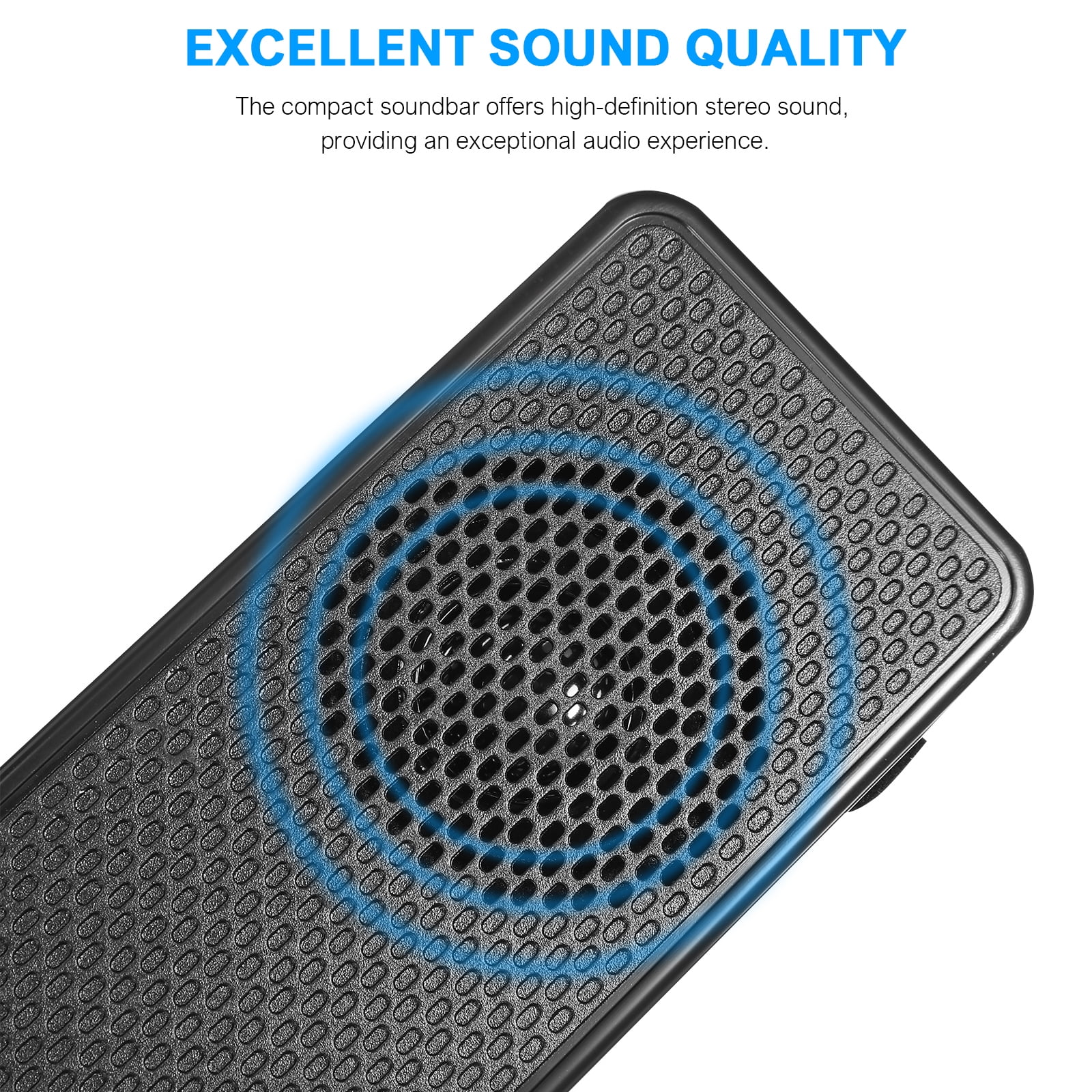 Boxa soundbar crem compacta 31.5x5.6x5.6cm pentru computer si acasa