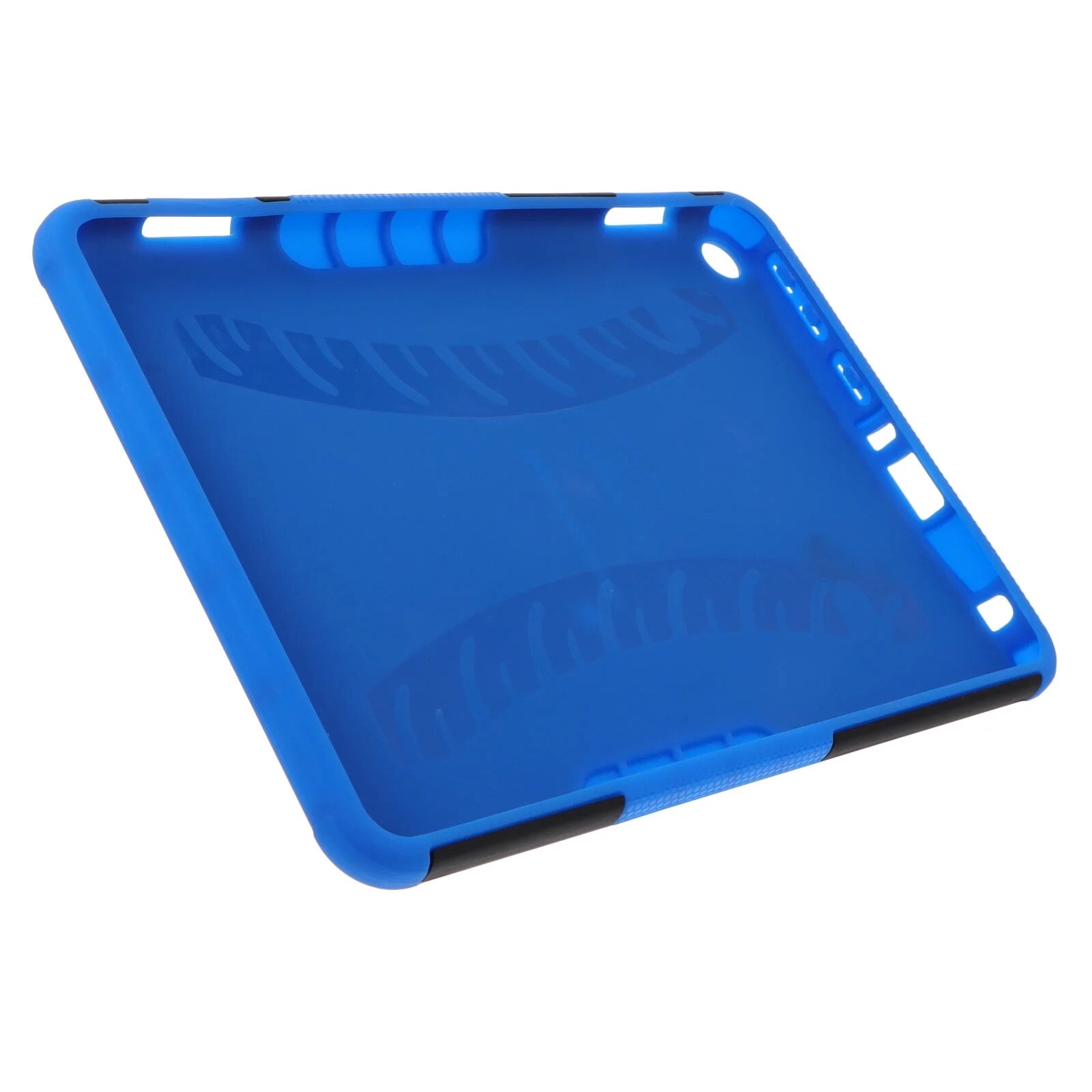 Husa tableta, albastra, 21x14x0.5cm, din silicon si PC, cu suport invizibil