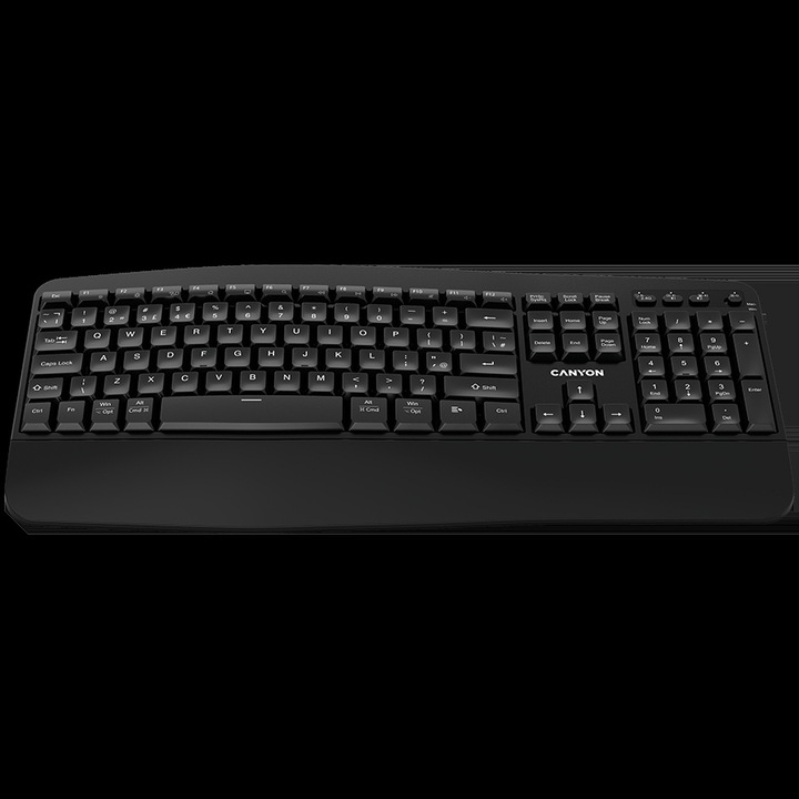 Безжична клавиатура Canyon HKB-W6, Черен, Wireless