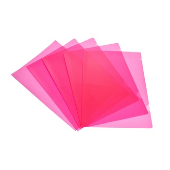 Set mape de protectie din plastic Noki rosii, 100 bucati Set mape de protectie din plastic Noki rosii, 100 bucati