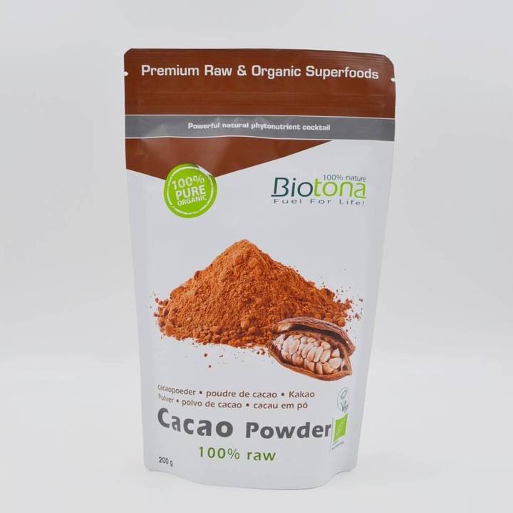 Какао на прах Биотона Био 200гр, Biotona