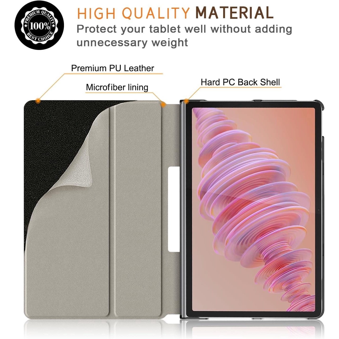 Husa pentru Lenovo Tab Plus (TB351FU) 11.5 inch 2024, Carcasa protectoare subtire cu suport si functie de trezire/dormire automata, Pisica Lenesa