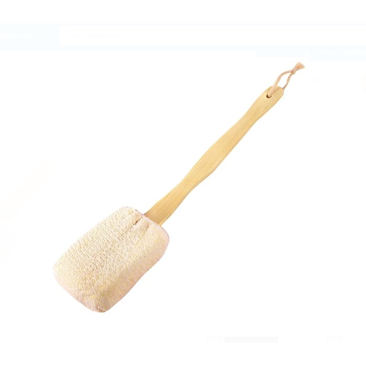 Масажна четка за баня с дървена дръжка 40 см