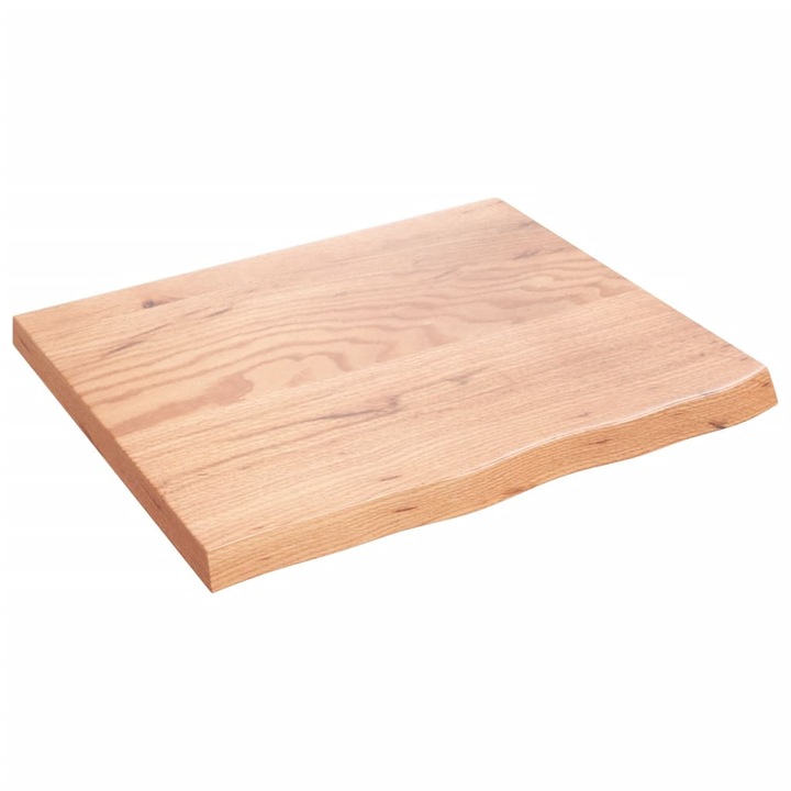 vidaXL világosbarna kezelt tömör tölgyfa fali polc 60x50x(2-4) cm 363651