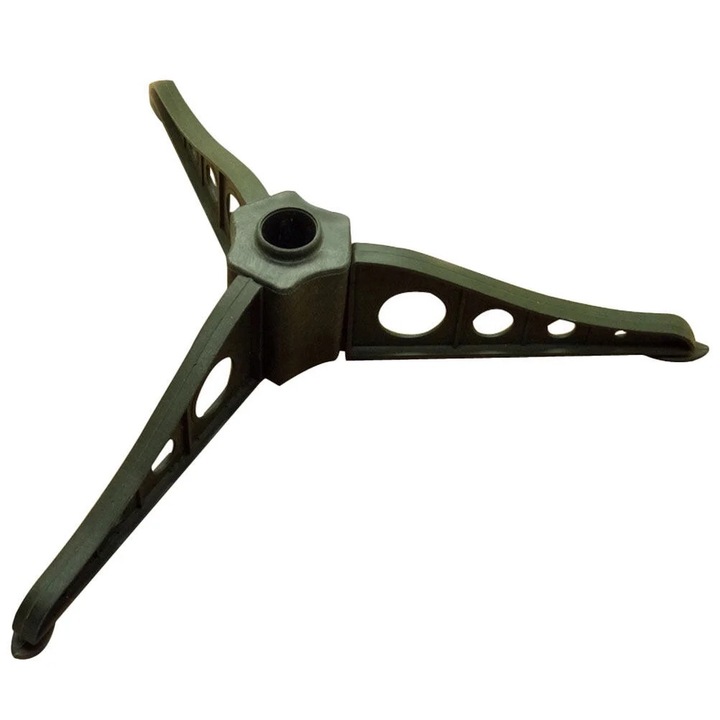 Suport pentru brad de Craciun, verde, dimensiuni 15x5.5x2cm, design pliabil, set.