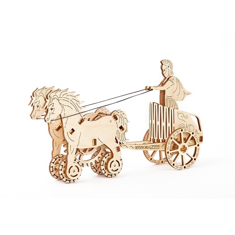 Kit model mecanic Car de razboi Roman Wooden city