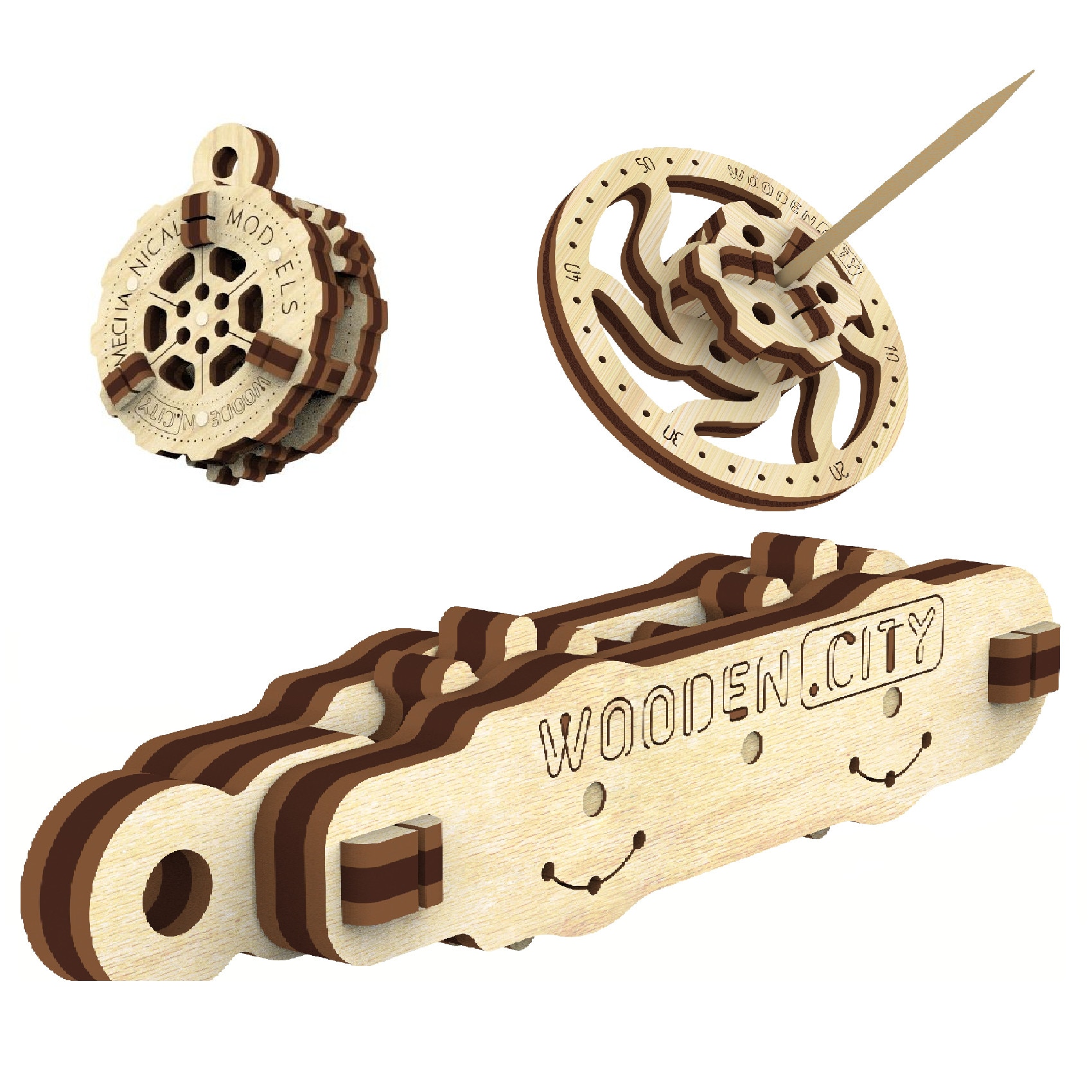 Kit model mecanic Widgets breloc Fidget si titirez