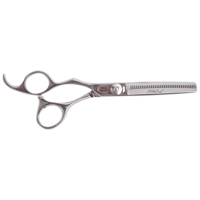 Olivia Garden SilkCut Left foarfeca de filat profesionala dinti in spate 6.35 inch