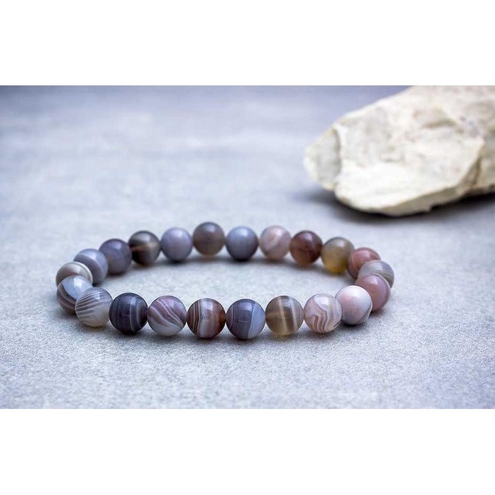 Гривна от минерален ахат от Ботсвана