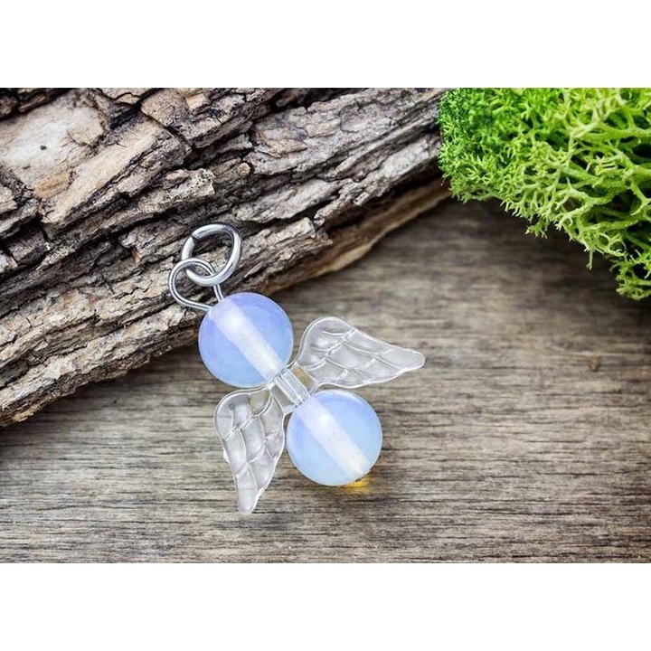 Интуиция ангелска висулка от минерален опалит