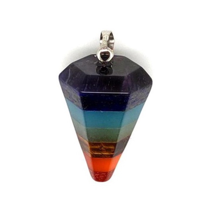 Висулка Чакра шестоъгълник 2x3см