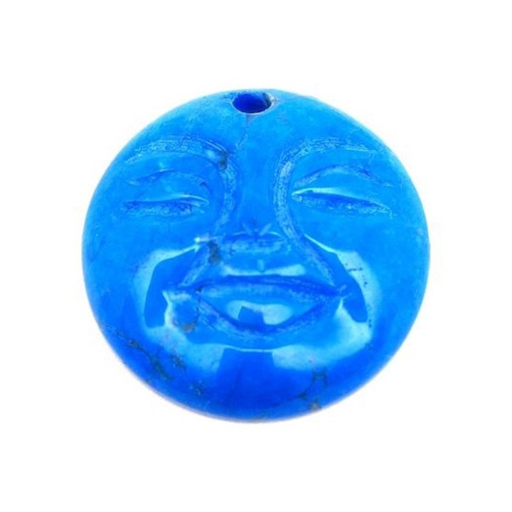 Türkenit medál átfúrt arc 30mm