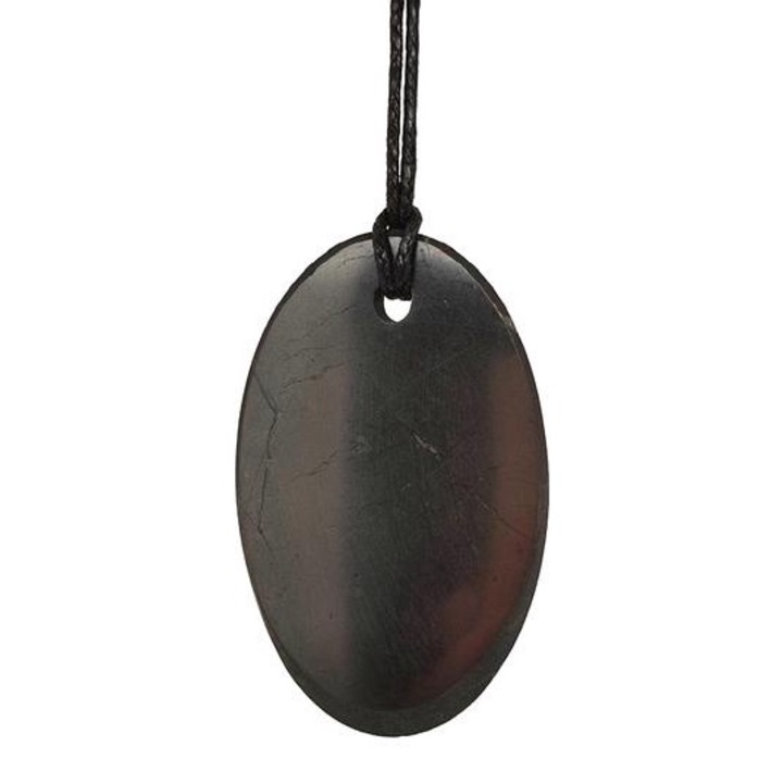 Pandantiv oval din shungit, R.M. ékszer