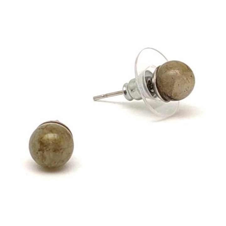 Fülbevaló golyó labradorit 6-6,5mm