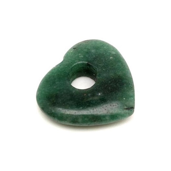 Авантюринова поничка сърце 25x23мм