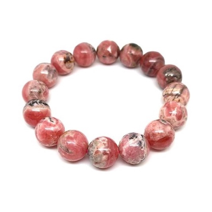 Bratara cu bila de rodocrozit 13-14mm
