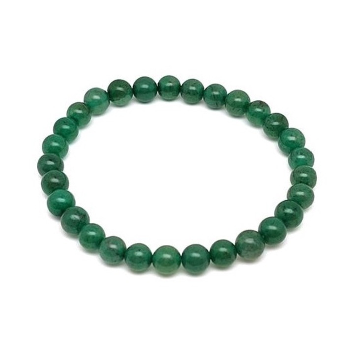 Aventurin szinezett golyó karkötő 6mm