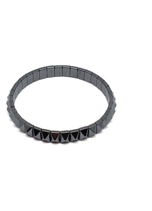 Hematit piramis karkötő 8x4mm