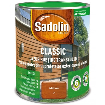 Lazura Sadolin Classic 0.75 Mahon Lazura Sadolin Classic 0.75 Mahon