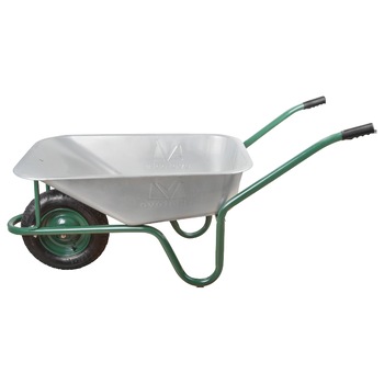 Roaba, Evotools, cuva zincata, roata pneumatica, 85 L, verde Roaba, Evotools, cuva zincata, roata pneumatica, 85 L, verde