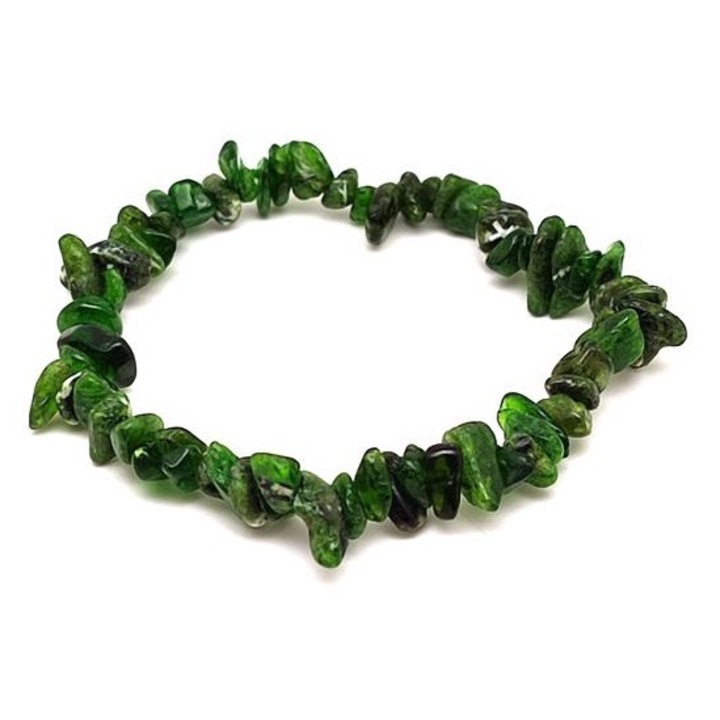 Разделителна гривна от хром диопсид