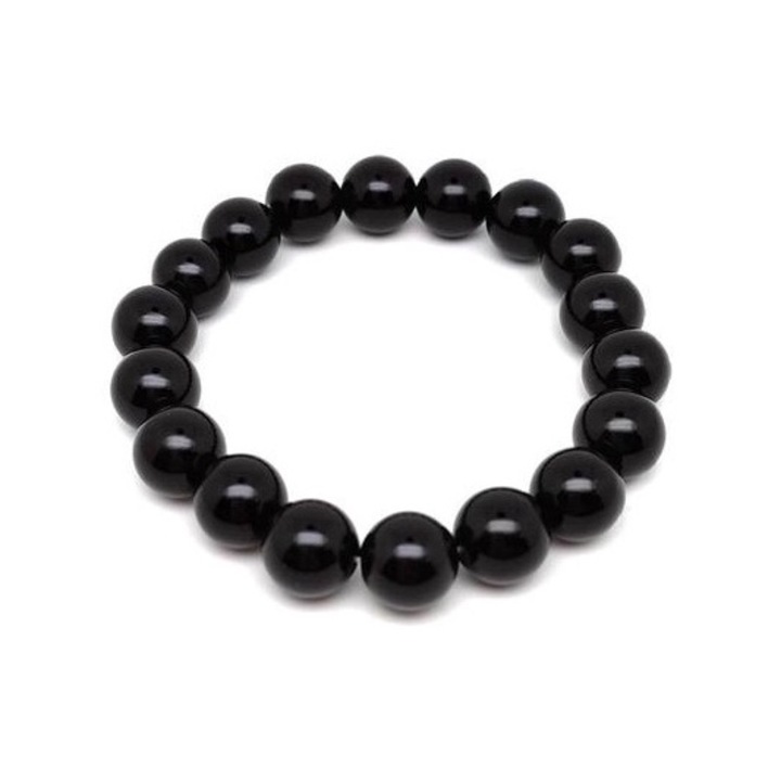 Bratara cu bile din onix 10-11mm, R.M. ékszer