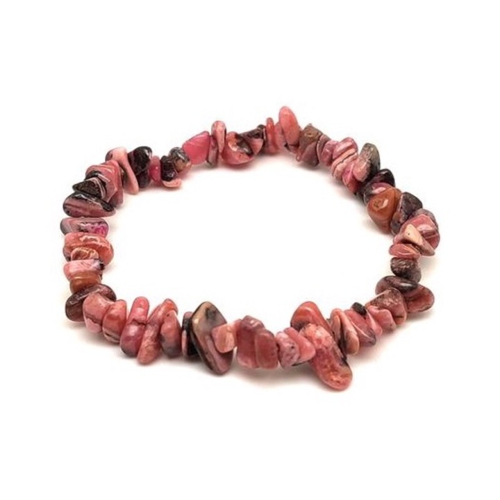 Гривна с разделител, родохрозит и родонит