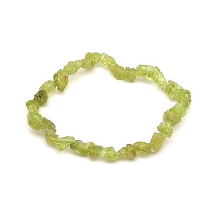 Гривна от суров оливин 6-9 мм