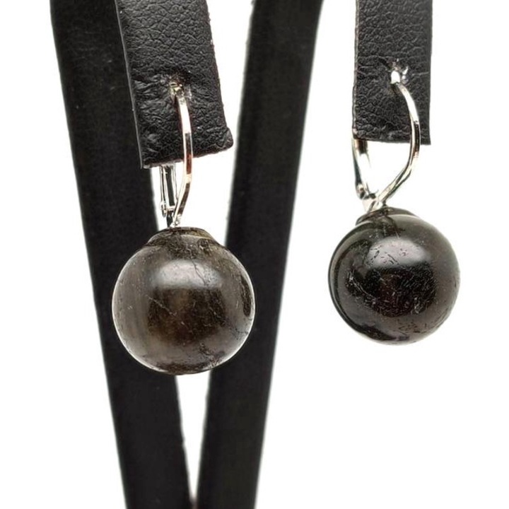 Fülbevaló golyó labradorit záras 8-8,5mm