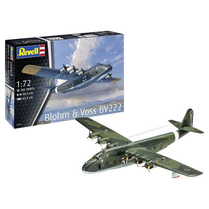 Revell Blohm & Voss BV222 1:72 (03792) makett repülő