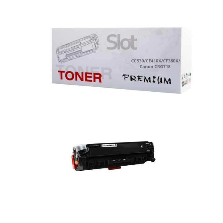 Съвместима тонер касета HP CC530/CE410X/CF380X, 3500 копия, Черен, Slot