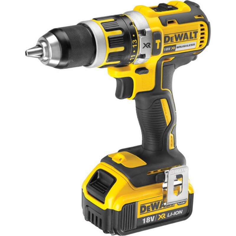 Masina de gaurit, DeWALT DCD796D2, 18V, Li-ion, 2000 rpm, Negru/Galben