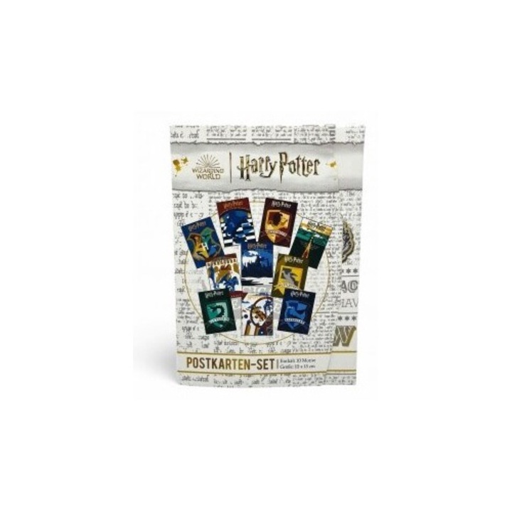 Set de felicitari Harry Potter, Wizarding World, 10 buc, ideal pentru colectionari