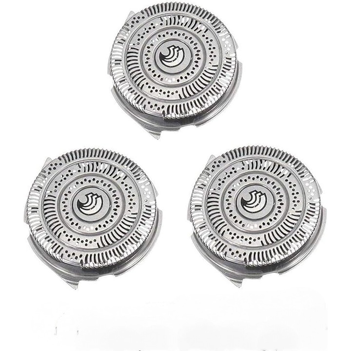 6 darabos készlet, HQ9, Mosható, Könnyen használható, Kompatibilis a Philips HQ9090, 9080, 9070, PT920, sorozatú borotvákkal, Ezüst