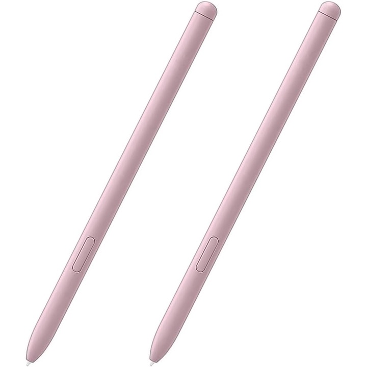 Professzionális Stylus Touch Pen, tartalék fejjel, Galaxy Tab S6 Lite kompatibilis toll, 2db, Rózsaszín