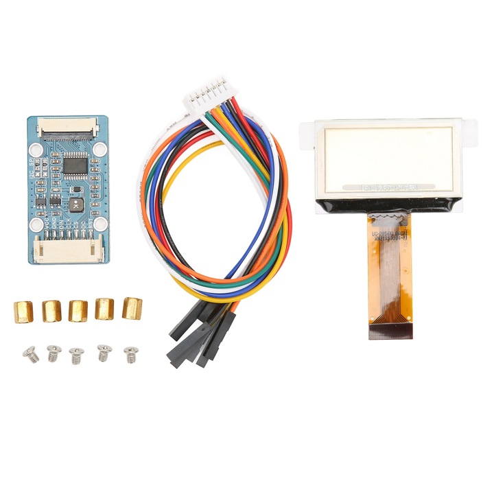 Kit de modul ecran 1,51 inch, Enforose, interfata SPI I2C, display albastru transparent, modul RGB, 41x22.5mm