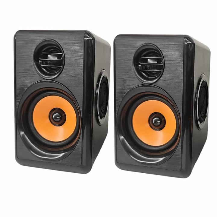 Компютърни колонки Royal FT-165, 10W, Черен
