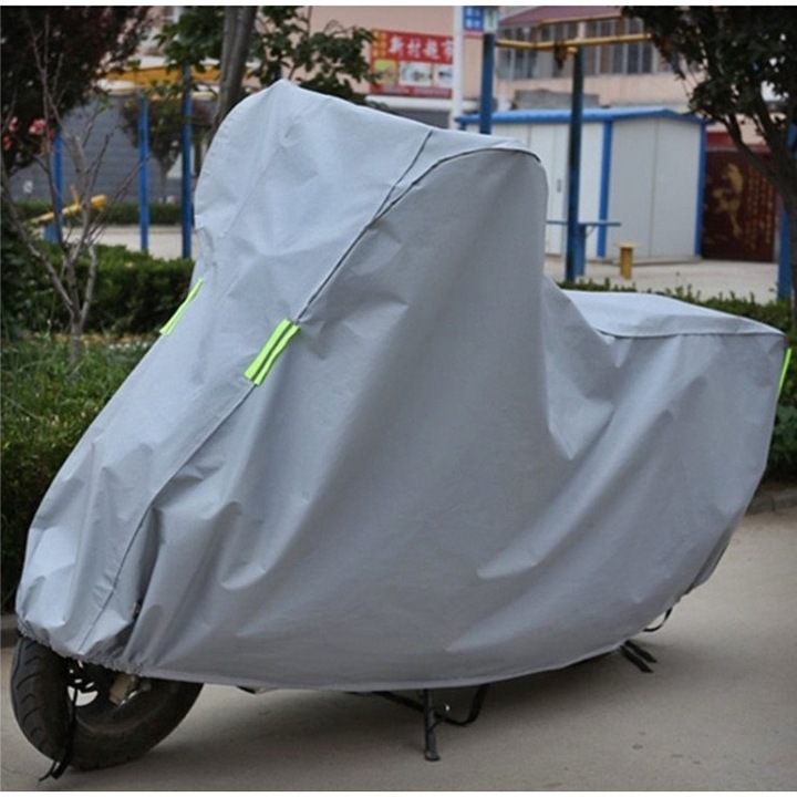 Prelata moto premium impermeabila material OXFORD 210D cu interior vatuit Marime 2XL 2.7x1x1.25m