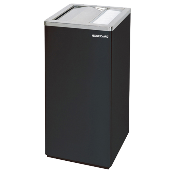 Scrumiera HORECANO, dreptunghiulara, 30x24xh60, 5cm, neagra