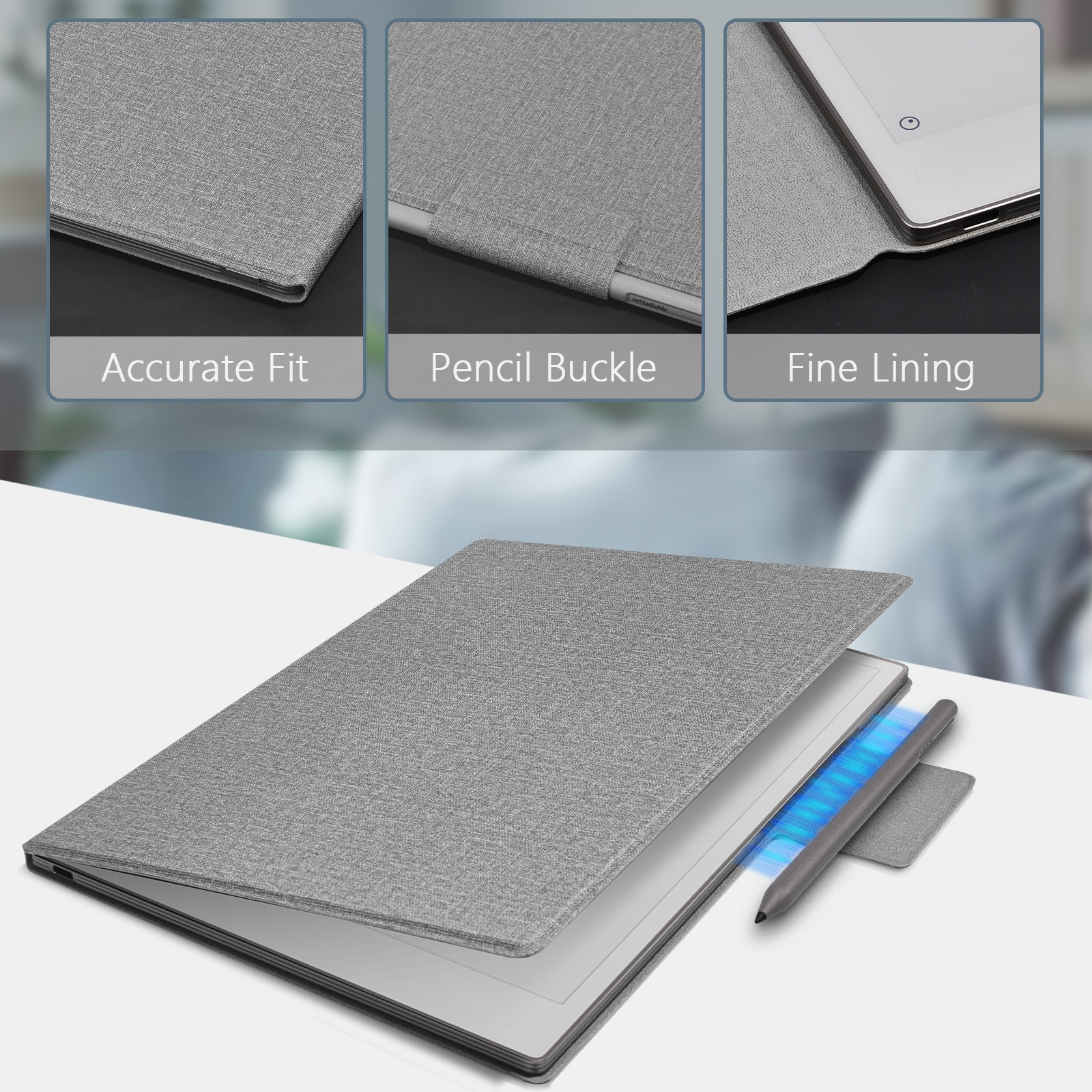 Husa tableta pentru Remarkable Paper Pro 11.8"(2024), ulta slim, design magnetic, usor, functie wake up - sleep, inchidere magnetica, waterproof, anti zgarieturi, anti pete, rosu inchis