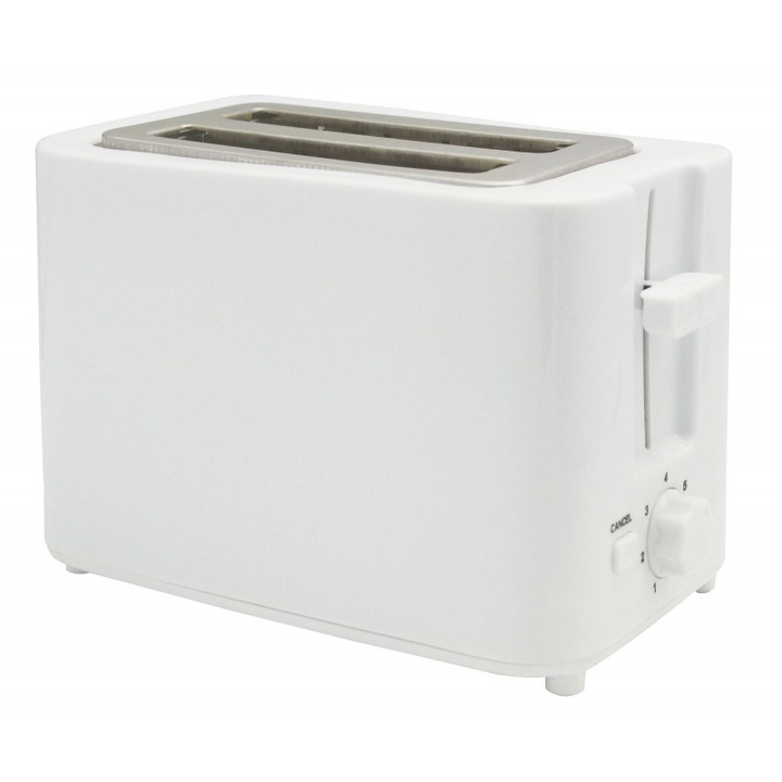 Kenyérpirító Elite CT-818R, 700 W, 2 szelet, Kivehető morzsatálca, 4 pirítási forma közül választhat, fehér