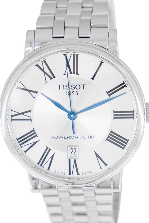 Tissot, Часовник от неръждаема стомана с дата, Сребрист