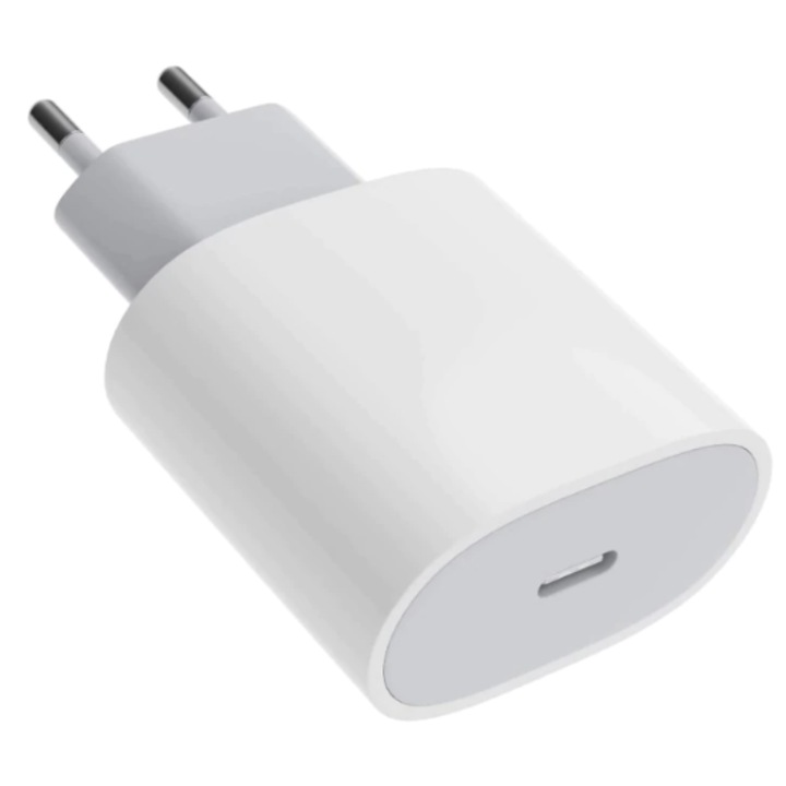 Захранващ адаптер Digital Kala, 35W, За iPhone, Type-C, Super Fast Charge, Бял