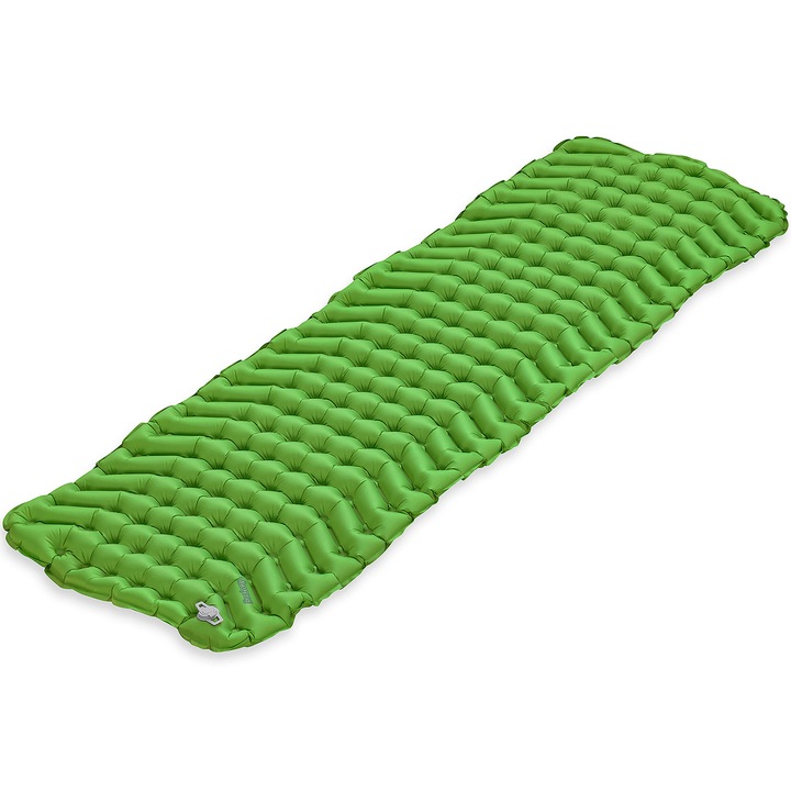 Saltea gonflabila camping Bestway WanderLite, 1.88m x 58.5cm x 6.5cm, verde