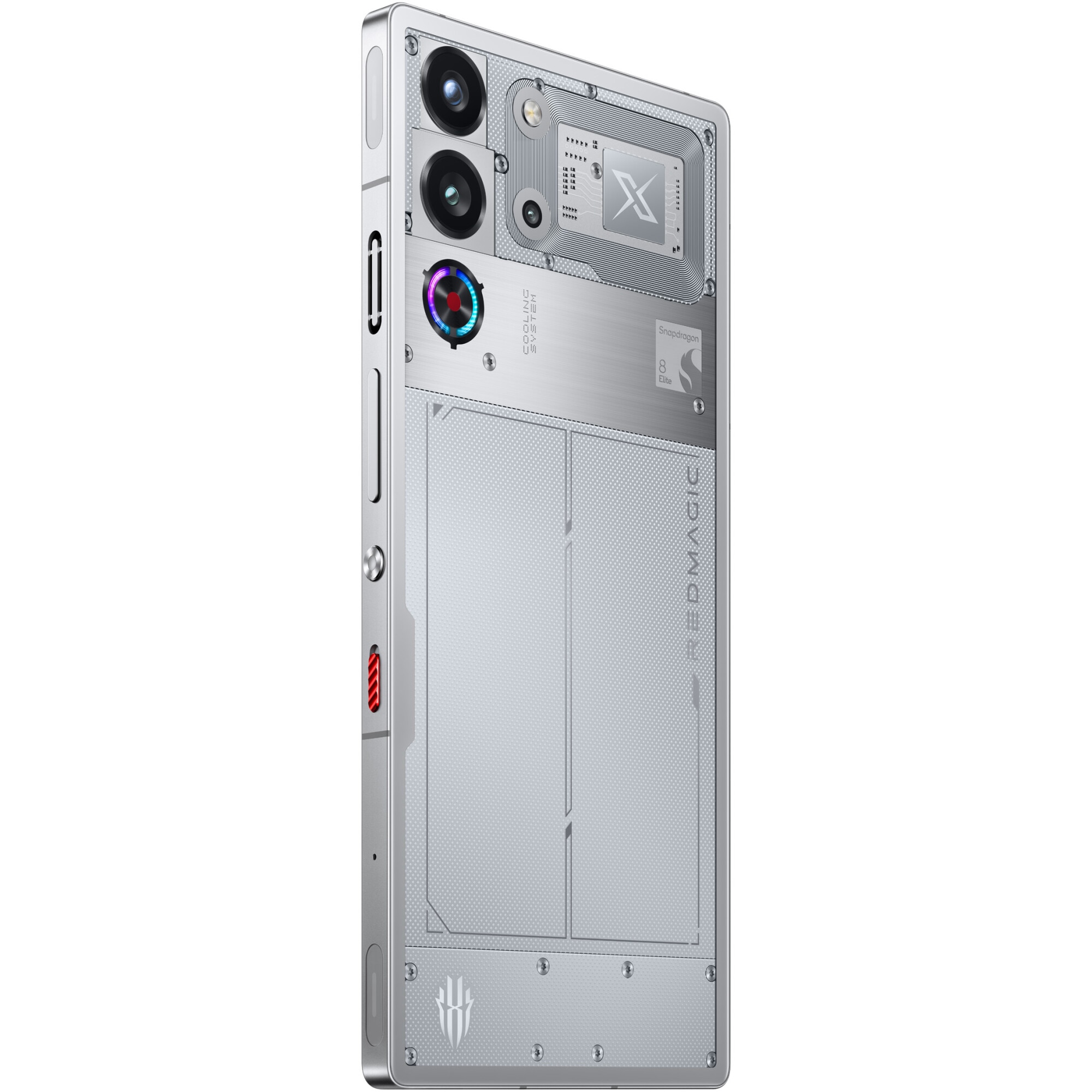 Telefon mobil Redmagic 10 PRO, Dual SIM, 16GB RAM, 512GB, 5G, Transparent Silver