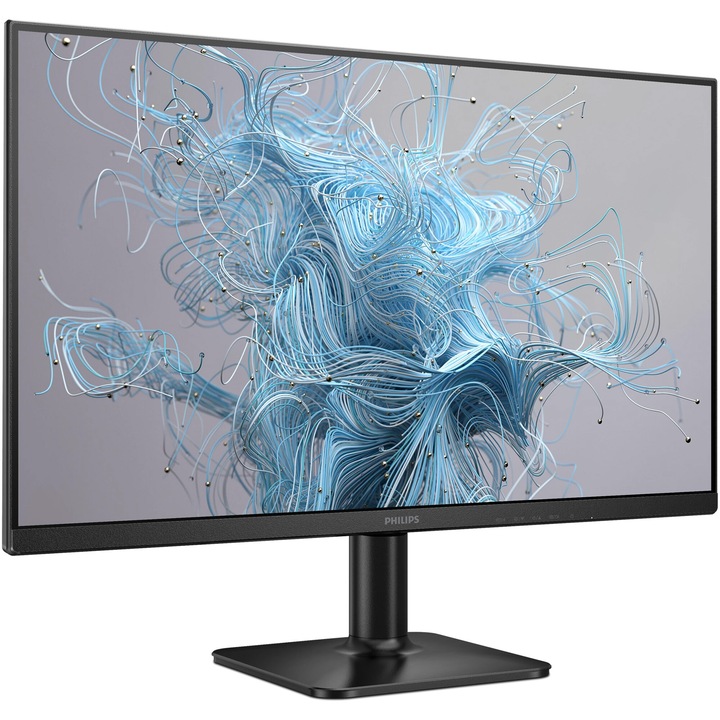 LCD монитор VA LED Philips 23.8" 24E2N1100LB, Full HD (1920 x 1080), VGA, HDMI, 100 Hz, 4 ms (черен)