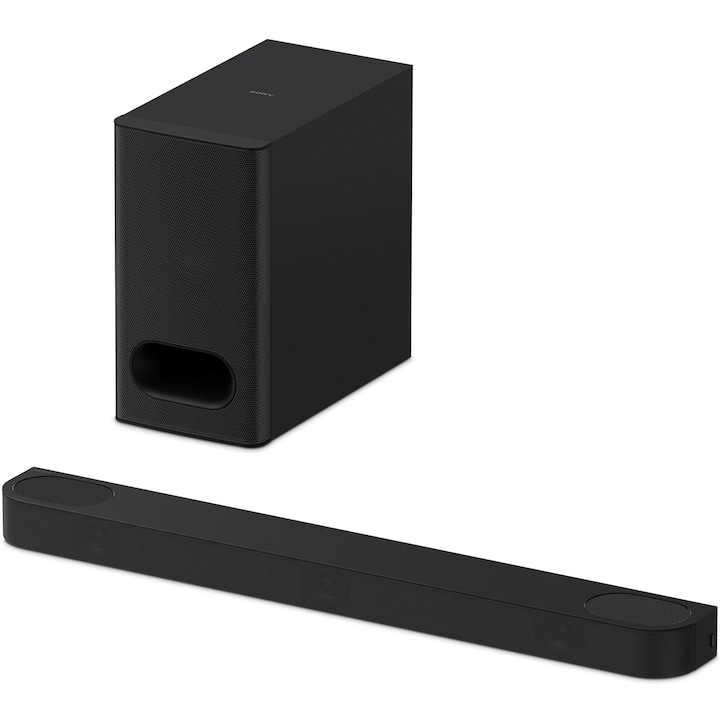 Саундбар Sony BRAVIA Theatre Bar 6 HT-B600, 3.1.2ch, 350W, Dolby Atmos, DTS:X, AI Voice Zoom 3, Up-firing високоговорители, Bluetooth 5.3, Черен