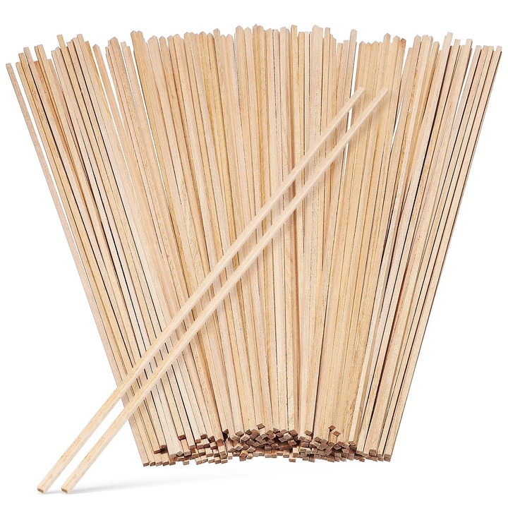 Bete de lemn pentru craft, 150 buc, nefinisat, 30x0.30x0.30cm