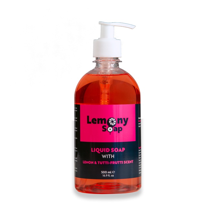 Lemony Soap Folyékony Szappan 500 ml Citrom és Tutti-Frutti illattal