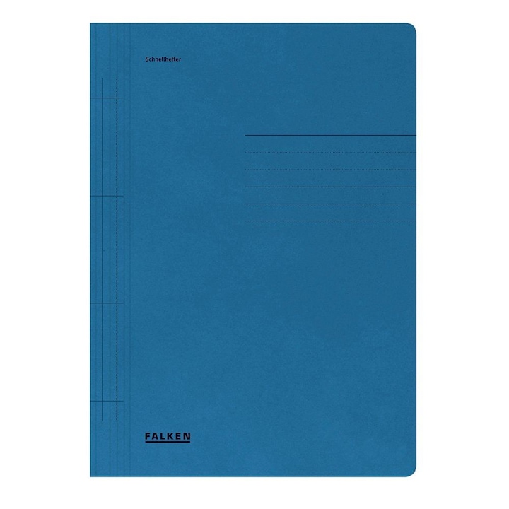 Dosar cu sina Lux Falken, carton, 250 g/mp, albastru